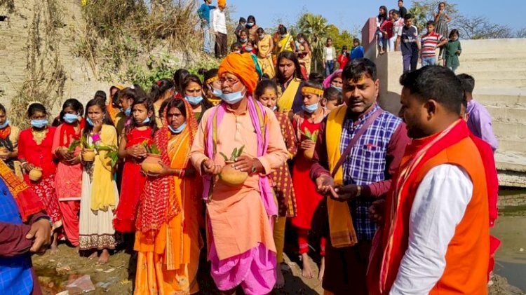  8 दिवसीय महादेवी महायज्ञ कलश यात्रा के साथ प्रारंभ