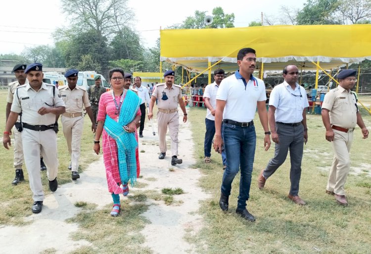 गृह रक्षकों अभ्यर्थियों की आयोजित शारीरिक सक्षमता परीक्षा का लिया जायजा