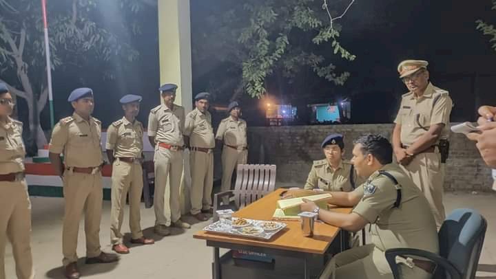 पुलिस अधीक्षक द्वारा वार्षिक निरीक्षण