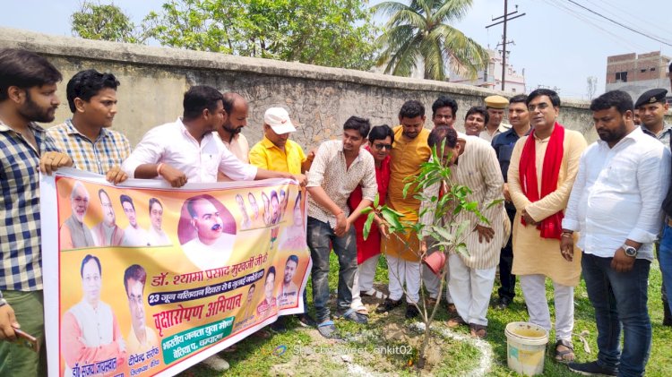 पुण्य स्मृति पर पौधारोपण का कार्यक्रम आयोजित