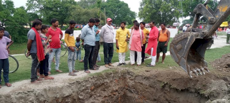 151 फिट ऊँचा श्री सीताराम ध्वज का स्थापना कार्य शुरू अनिकेत रंजन