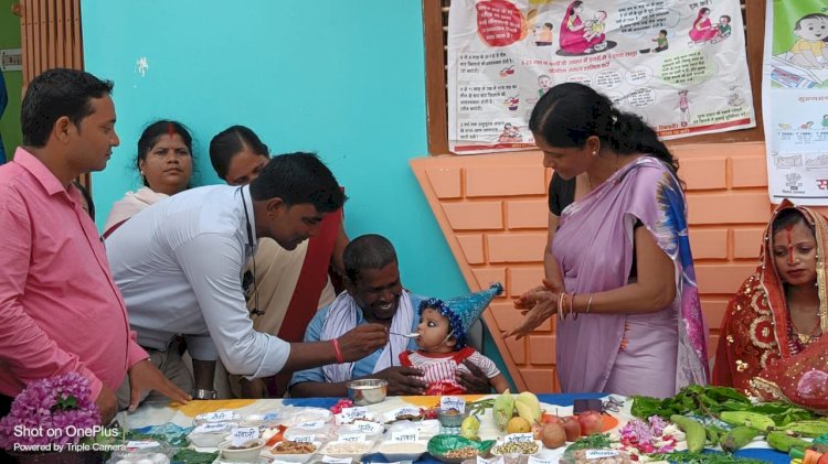 विशेष अन्नप्राशन व गोदभराई कार्यक्रम का आयोजन