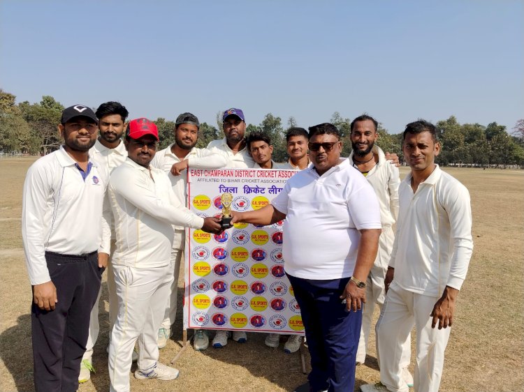 एकतरफा मुकाबले में राज स्पोर्ट्स क्रिकेट क्लब चिरैया ने रॉयल क्रिकेट क्लब मेहसी को 66 रन से हराया